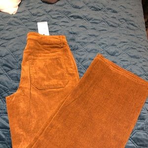 Camel Corduroy wide leg pants size M